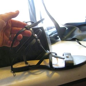 Black Strappy Sandals